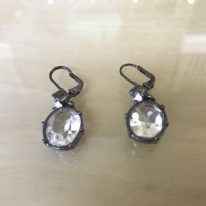 Faceted Glass Drop Earrings